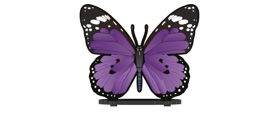 Soubassements > Soubassement Papillon > Purple Butterfly