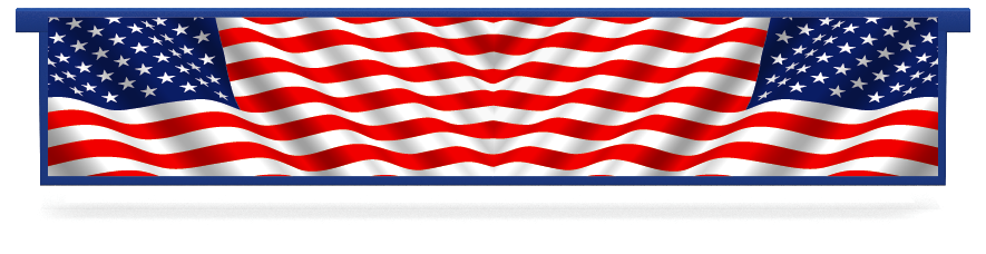 Soubassements > Soubassement rectangulaire suspendu > American Flag