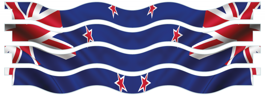 Palanques > Palanque vagues x 4 > New Zealand Flag