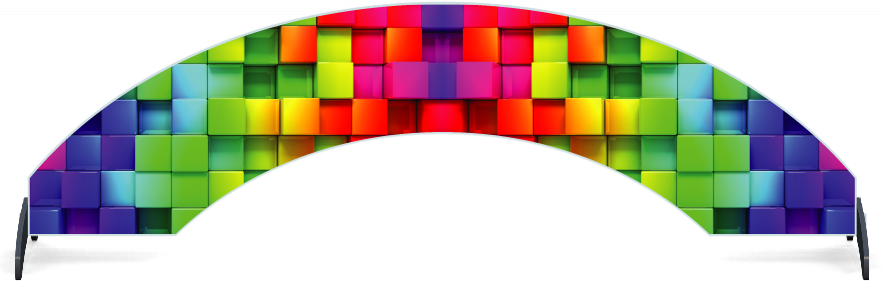 Soubassements > Soubassement Arche > Rainbow Cubes