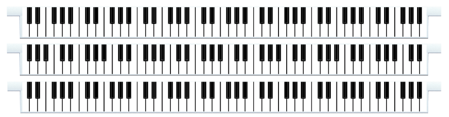 Palanques > Palanques droites x 3 > Piano Keys