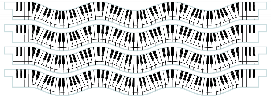 Palanques > Palanque vagues x 4 > Piano Keys