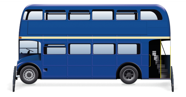 Soubassements > Bus londonnien > Blue Bus