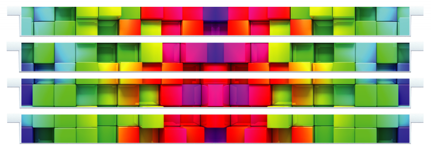 Palanques > Palanques droites x 4 > Rainbow Cubes