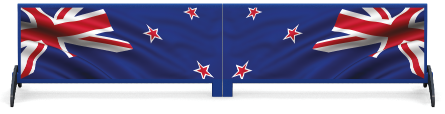 Soubassements > Soubassement rectangulaire sur pieds > New Zealand Flag