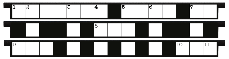 Palanques > Palanques droites x 3 > Crossword