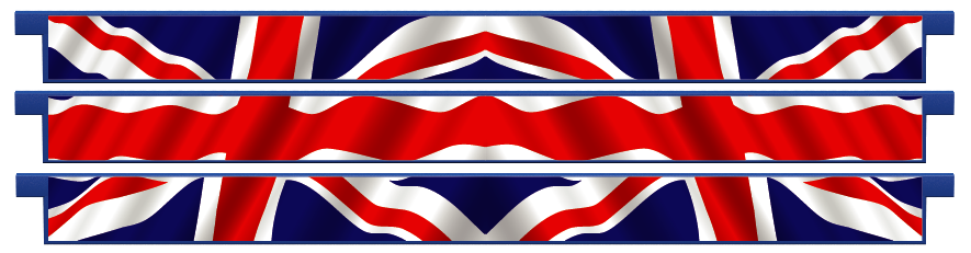 Palanques > Palanques droites x 3 > United Kingdom Flag