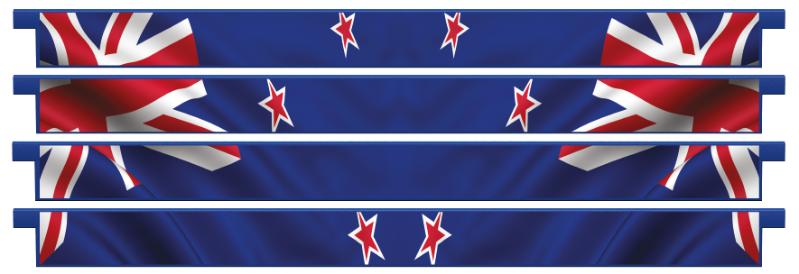 Palanques > Palanques droites x 4 > New Zealand Flag
