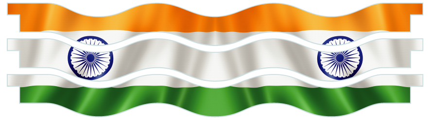 Palanques > Palanques vagues x 3 > Indian Flag