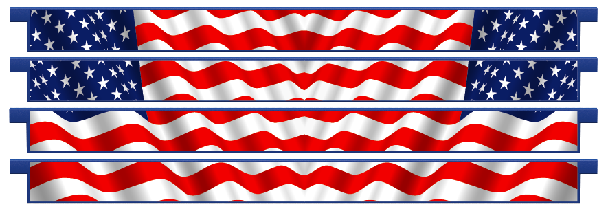 Palanques > Palanques droites x 4 > American Flag