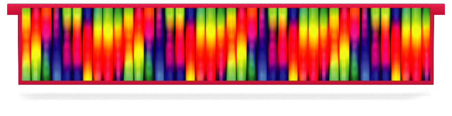 Soubassements > Soubassement rectangulaire suspendu > Rainbow Tubes