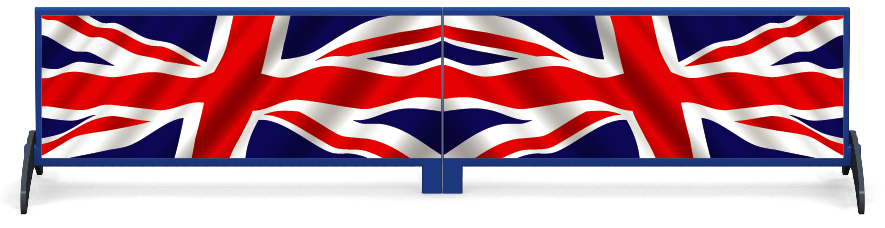 Soubassements > Soubassement rectangulaire sur pieds > United Kingdom Flag