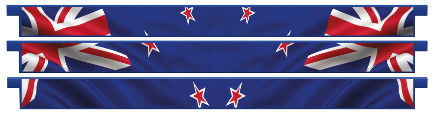Palanques > Palanques droites x 3 > New Zealand Flag