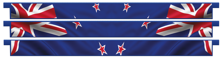 Palanques > Palanques droites x 3 > New Zealand Flag