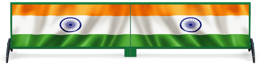 Soubassements > Soubassement rectangulaire sur pieds > Indian Flag