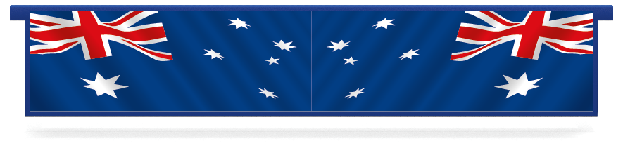 Soubassements > Soubassement rectangulaire suspendu > Australian Flag