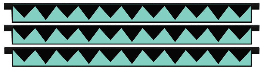 Palanques > Palanques droites x 3 > Sharks Teeth