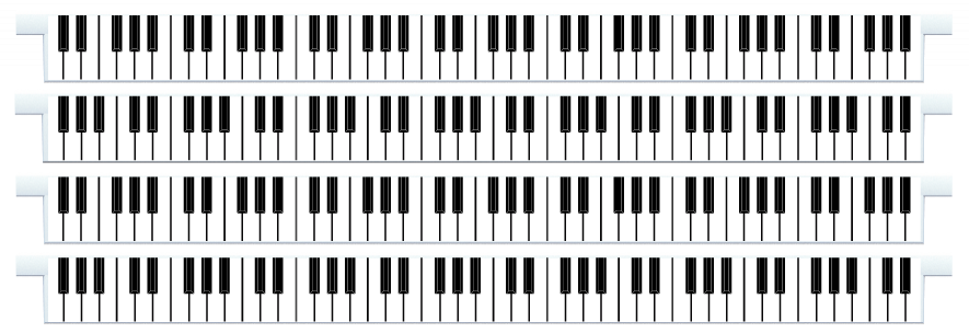 Palanques > Palanques droites x 4 > Piano Keys
